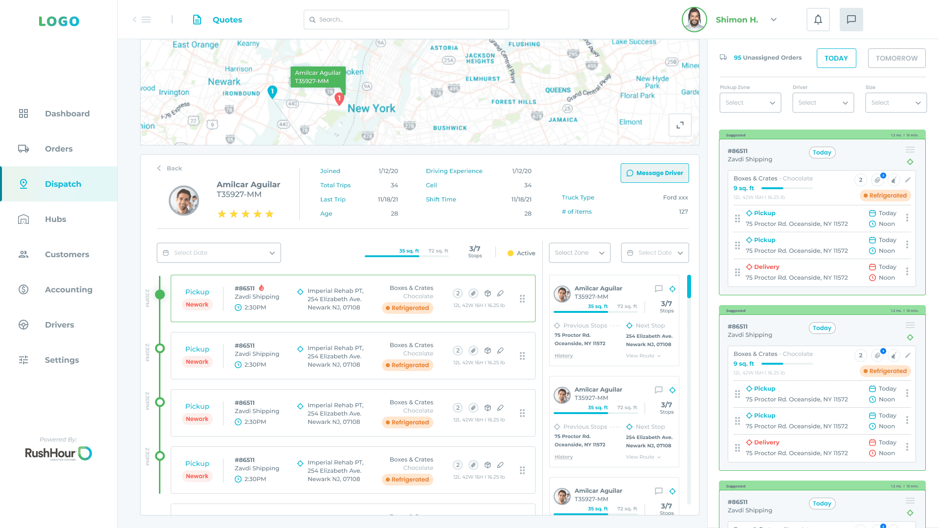 Real-time delivery tracking